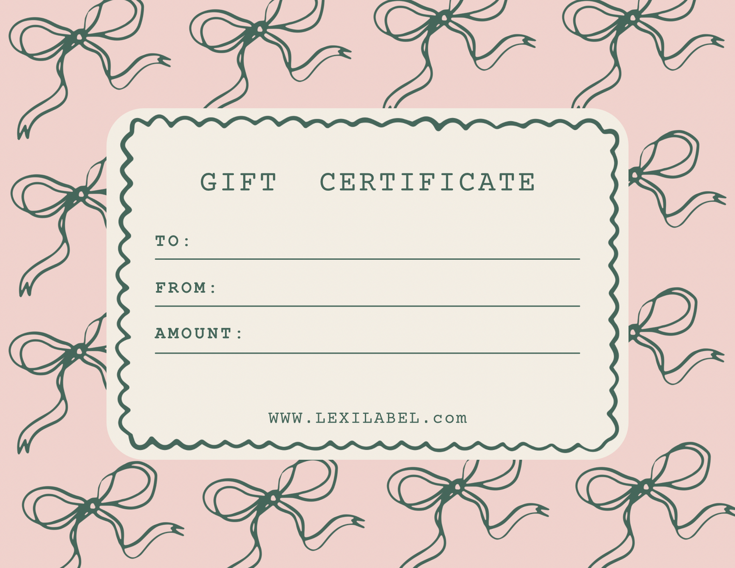 LEXI LABEL GIFT CARD