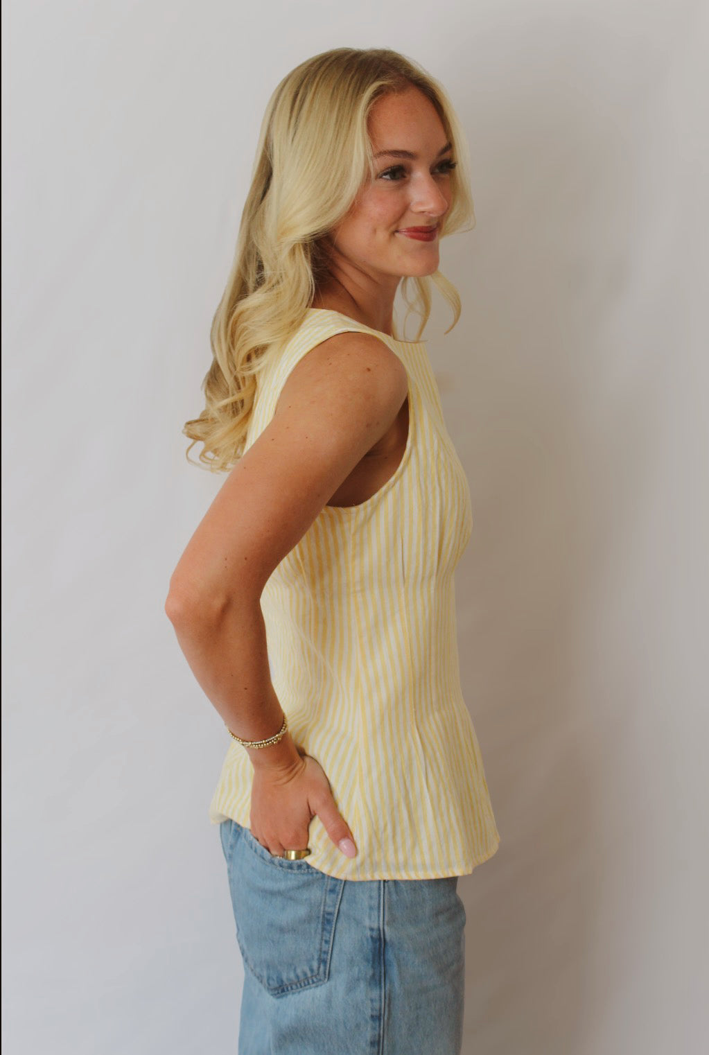 Lemon Strip Top
