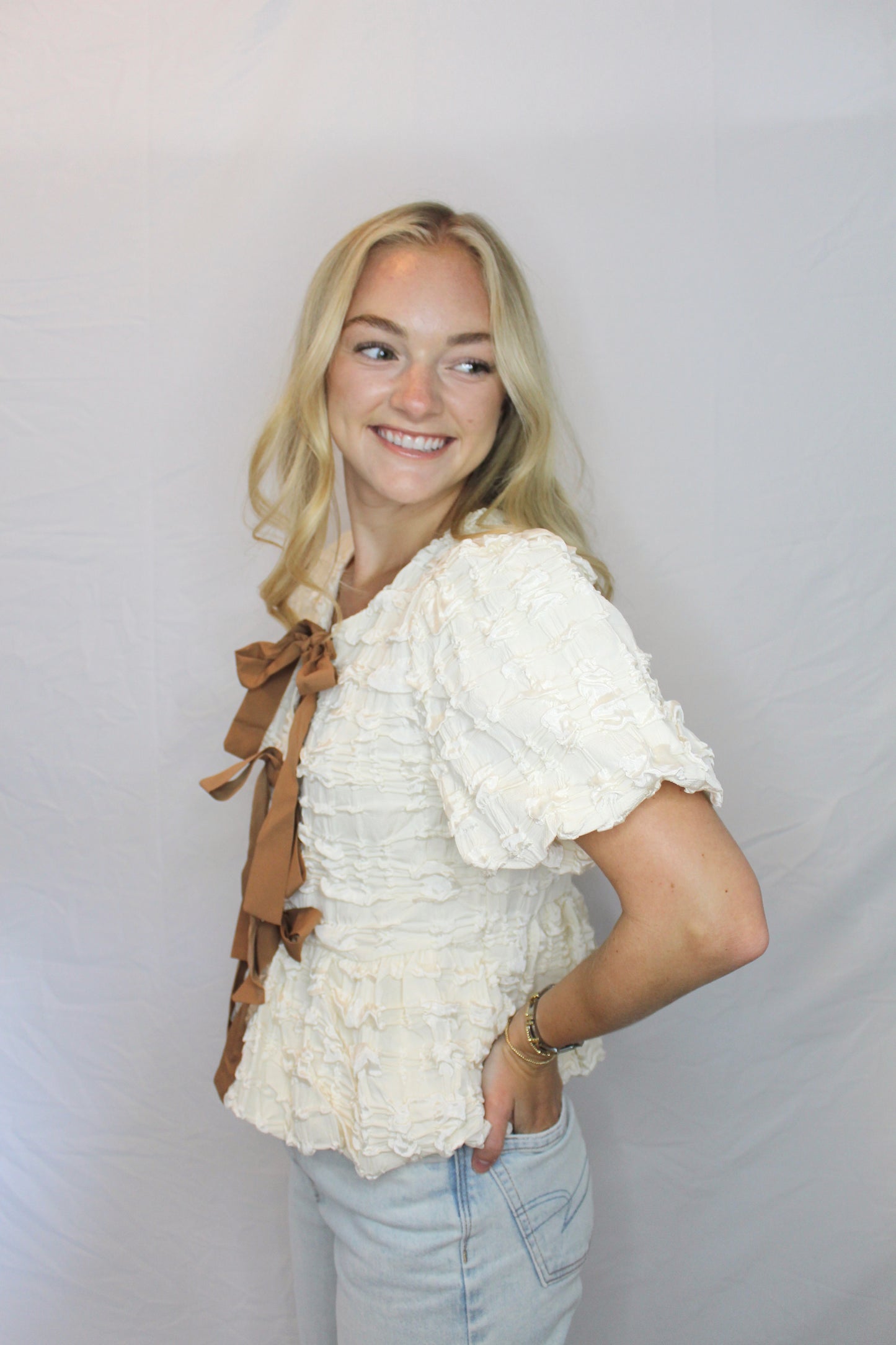 The Ribbon and Ruffle Top