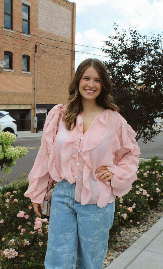 Notebook Ruffle Top
