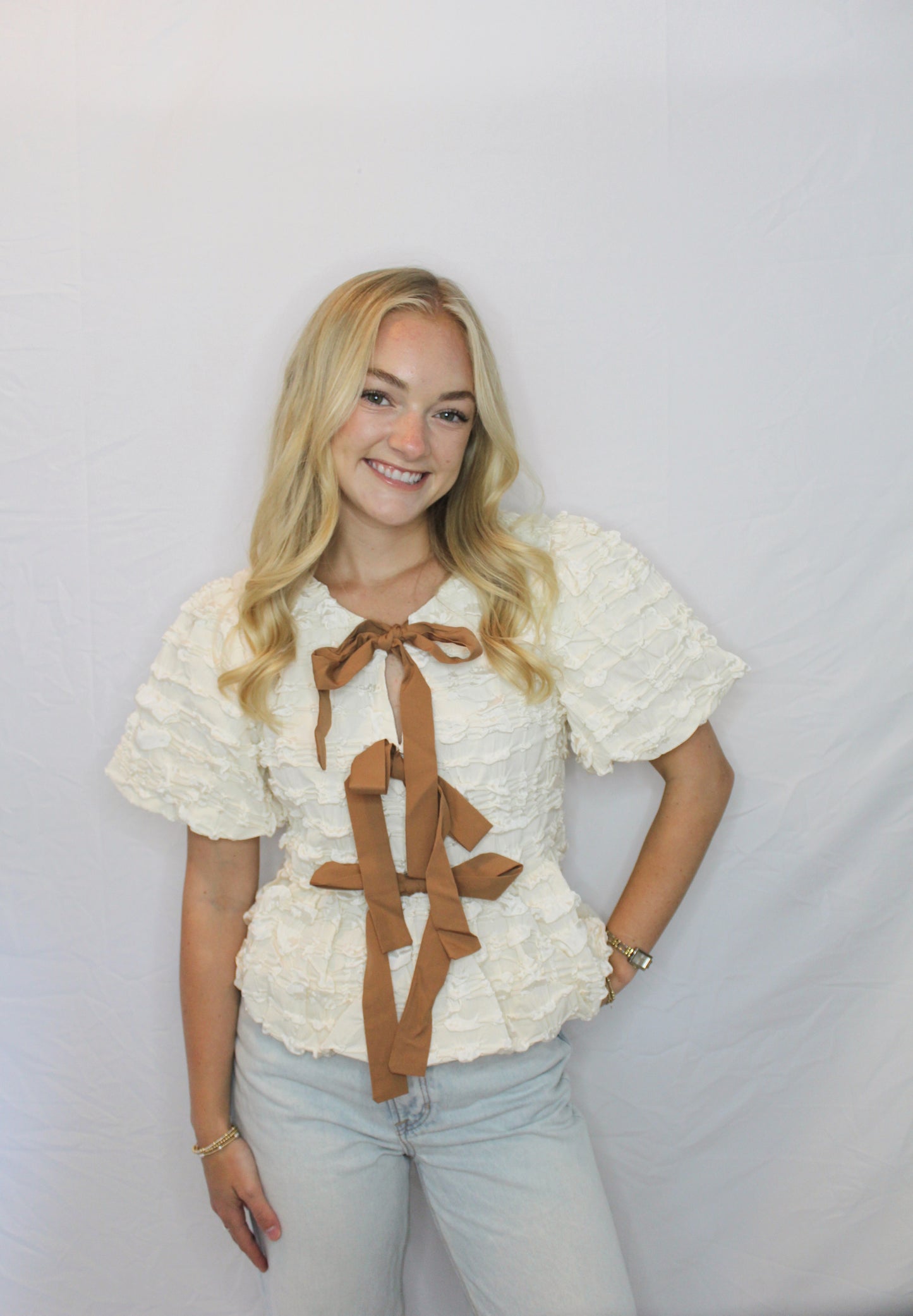 The Ribbon and Ruffle Top