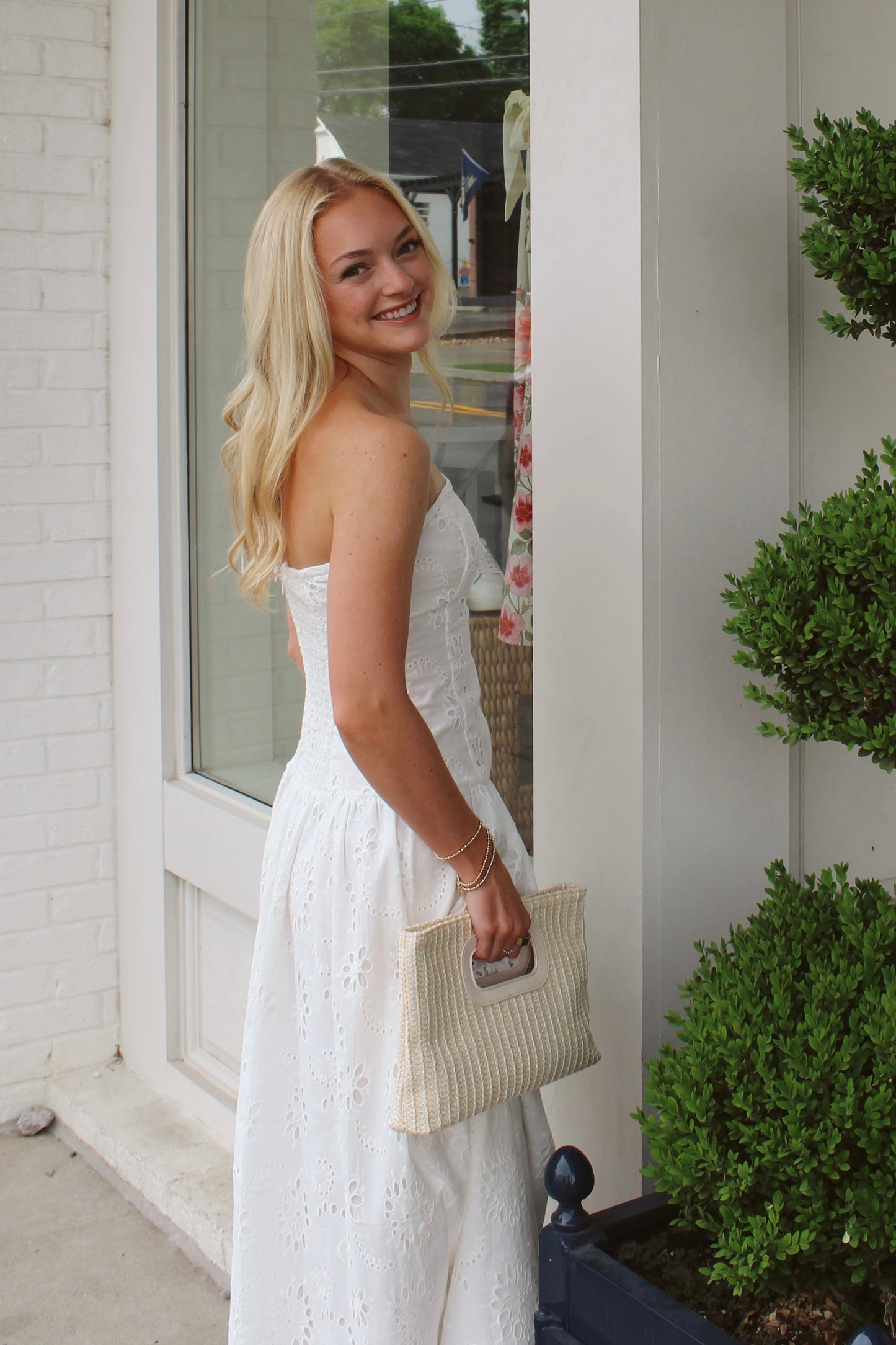 Ivory Embroidered Dress