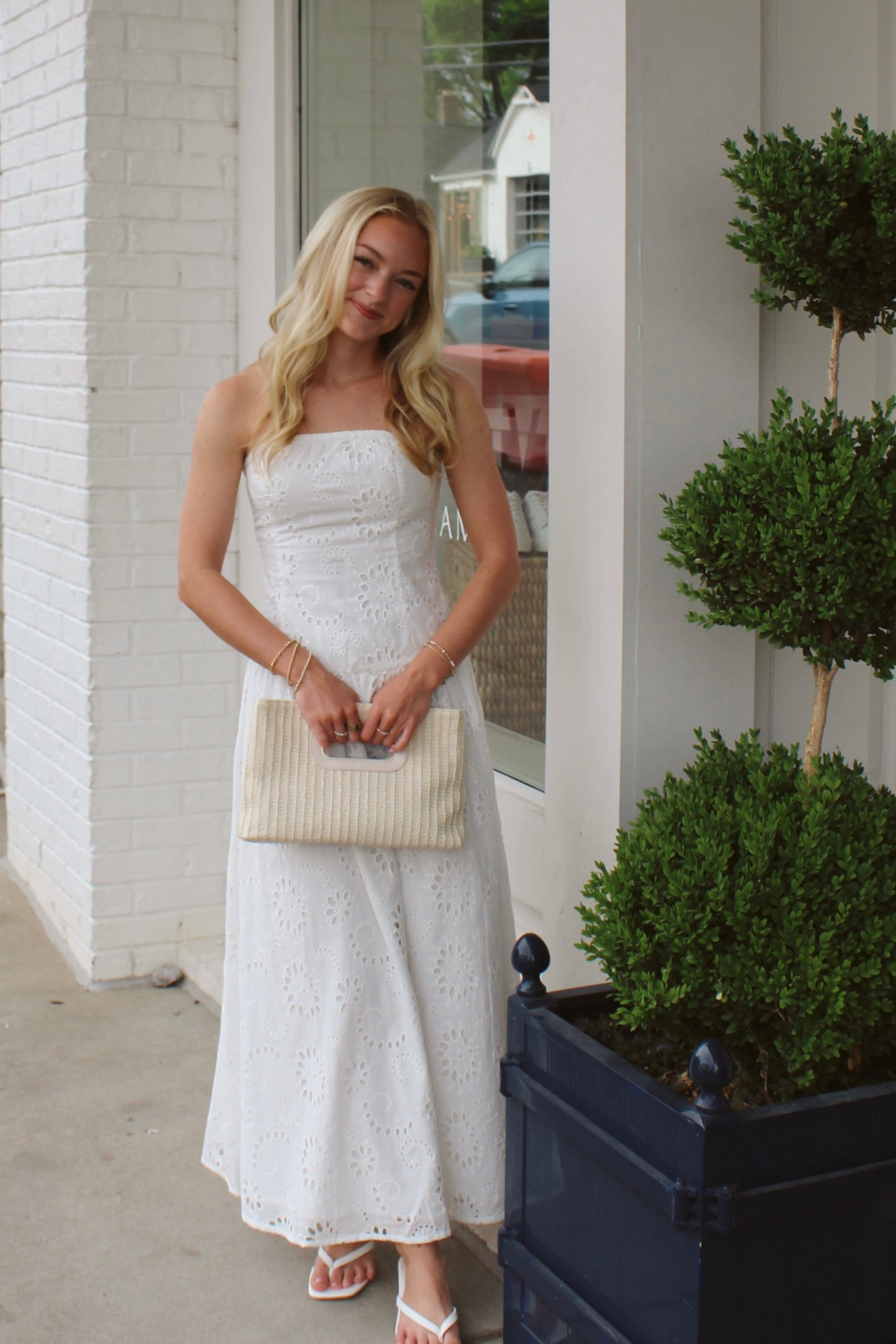 Ivory Embroidered Dress