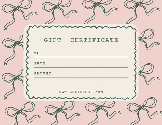 LEXI LABEL GIFT CARD