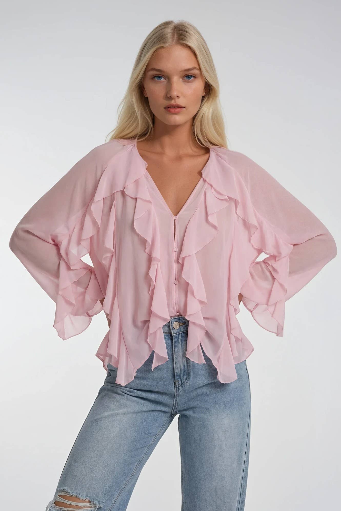 Notebook Ruffle Top